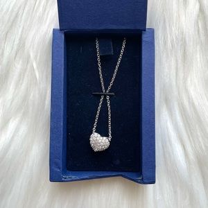 Swarovski silver heart necklace